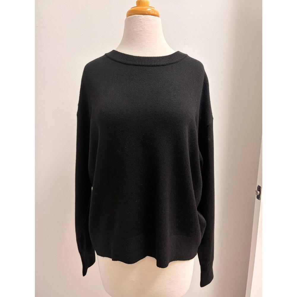 NEW TEN STORIES UP women's crew neck sweater in black